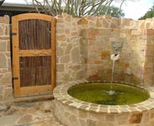 Lodge Courtyard and Fountain